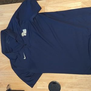 Pitt Men's Polo Blue Medium Nike